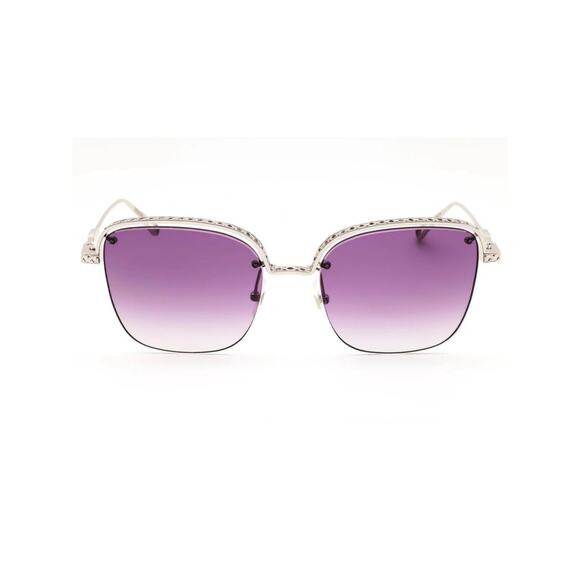 New Chopard SCHD45S 0579 Silver Frame Sunglasses with Purple Gradient Lenses main image 7
